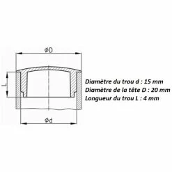 Aubaines sur les pièces de vélo -Aubaines sur les pièces de vélo 10x bouchon plastique rond noir 15mm x 20mm cache vis trou capuchon meuble protection 1