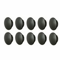 Aubaines sur les pièces de vélo 37 10X BOUCHON PLASTIQUE ROND NOIR 15mm X 20mm CACHE VIS TROU CAPUCHON MEUBLE PROTECTION
