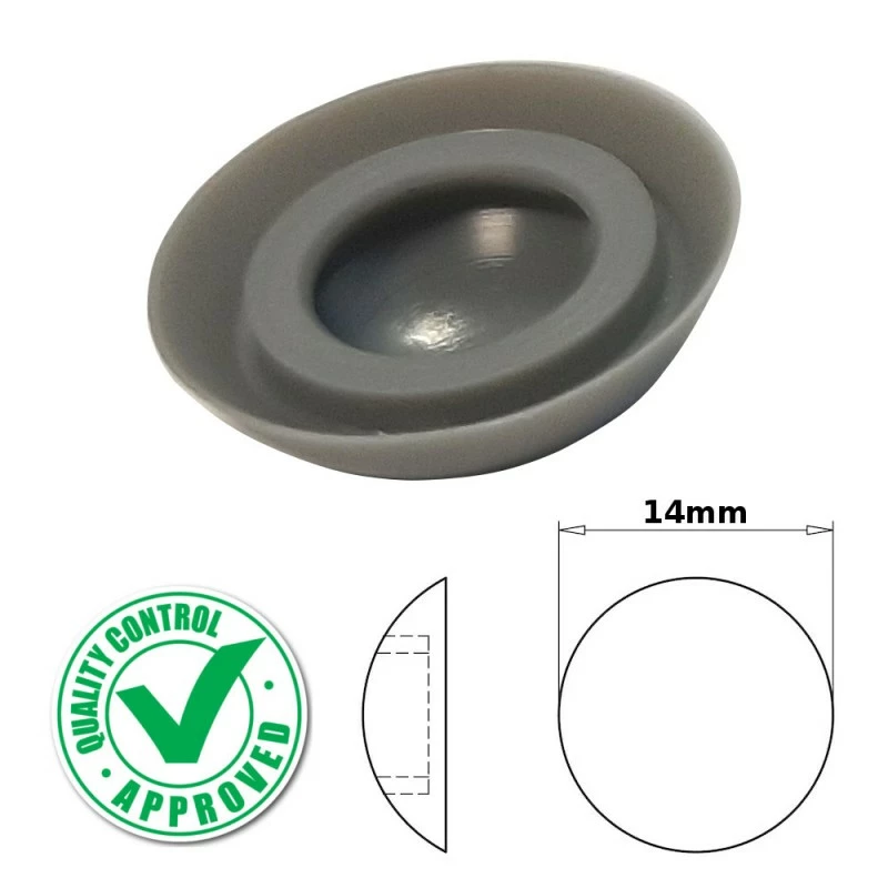 Plastique 10x Cache Vis Lèvre D'étanchéité Tête Cylindrique Bombée 14mm Zebra Pias Tôle Gris 4 Plastique 10x Cache Vis Lèvre D'étanchéité Tête Cylindrique Bombée 14mm Zebra Pias Tôle Gris - Image 2