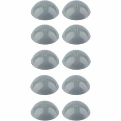 Plastique 10x Cache Vis Lèvre D'étanchéité Tête Cylindrique Bombée 14mm Zebra Pias Tôle Gris