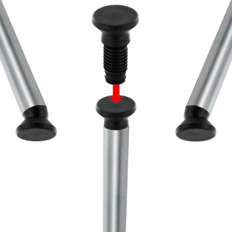 Polyamide 6 (PA 6) 1x Embout Rentrant Pied Rond Orientable Réglage Meuble Chaise étagère Table 5 Polyamide 6 (PA 6) 1x Embout Rentrant Pied Rond Orientable Réglage Meuble Chaise étagère Table - Image 3