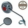 1x RETROVISEUR VELO ROND 75MM CHROME AVEC CATADIOPTRE GAUCHE DROIT VINTAGE GUIDON VILLE ROUTE -Aubaines sur les pièces de vélo 1x retroviseur velo rond 75mm chrome avec catadioptre gauche droit vintage guidon ville route