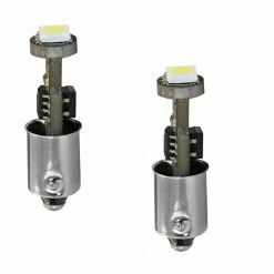 2 Ampoules à LED T4W Ba9s - 12V - 0.72W - 3 X SMD 5050 Canbus - Blanc