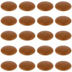 20x Cache Vis Plastique Marron Clair Hêtre Mélèze Ø12mm Plat Torx Capuchon Hexalobulaire TX AW20