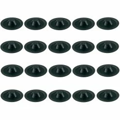 20x CACHE VIS PLASTIQUE NOIR CRUCIFORME T2 POZIDRIV CAPUCHON