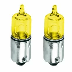 Verre 2X AMPOULE 12V 10W BA9S Jaune