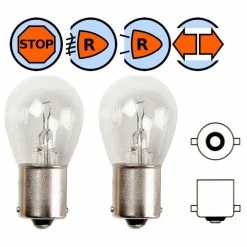 Verre 2x AMPOULE 12V 21W BA15S GROS GLOBE TRANSPARENT AUTO VOITURE MOTO SCOOTER MOBYLETTE FEU AVANT LAMPE PHARE