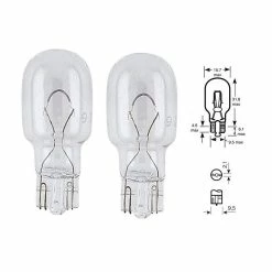 Verre 2x AMPOULE 12V 21W T15 W2.1x9.5D WEDGE FEU ANTI BROUILLARD STOP ARRIERE COMPTEUR VOYANT TEMOIN