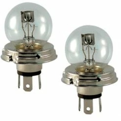 Verre 2x AMPOULE 6V 45/40W P45T R2 VOITURE MOTO MOBYLETTE CYCLOMOTEUR ANCIENNE COLLECTION PHARE FEU CROISEMENT ROUTE