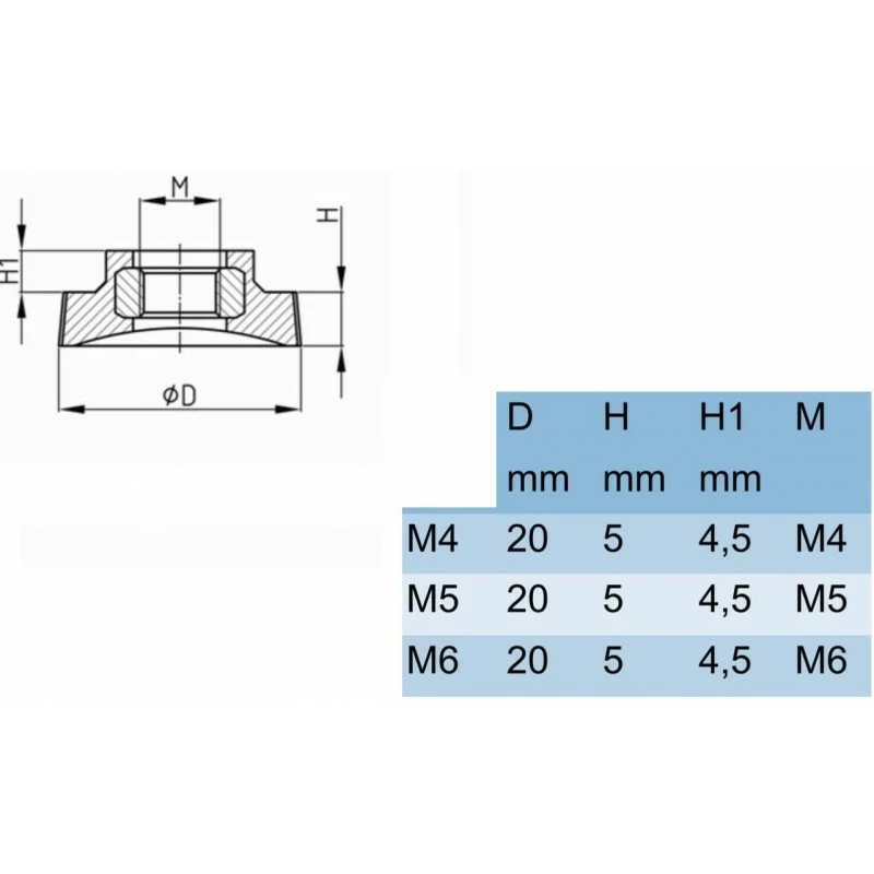 2x ECROU MOLETE PLASTIQUE INSERT ACIER M4 M5 M6 MOLETTE ROULETTE SERRAGE RAPIDE FILETÉ 4MM 5MM 6MM 4 2x ECROU MOLETE PLASTIQUE INSERT ACIER M4 M5 M6 MOLETTE ROULETTE SERRAGE RAPIDE FILETÉ 4MM 5MM 6MM - Image 2
