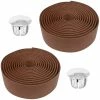 Mousse EVA 2x Guidoline De Vélo Ruban De Cintre Mousse Confort EVA Adhésif Bouchon Chromé Cycle Route Fixie Singlespeed, Marron -Aubaines sur les pièces de vélo 2x guidoline de velo ruban de cintre mousse confort eva adhesif bouchon chrome cycle route fixie singlespeed marron