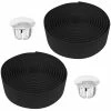 Mousse EVA 2x Guidoline De Vélo Ruban De Cintre Mousse Confort EVA Adhésif Bouchon Chromé Cycle Route Fixie Singlespeed, Noir -Aubaines sur les pièces de vélo 2x guidoline de velo ruban de cintre mousse confort eva adhesif bouchon chrome cycle route fixie singlespeed noir