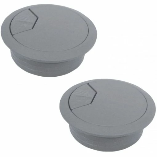 2x PASSE CABLE BUREAU DIAMETRE 60MM GRIS ROND ORDINATEUR PC FIL ELECTRIQUE 4 2x PASSE CABLE BUREAU DIAMETRE 60MM GRIS ROND ORDINATEUR PC FIL ELECTRIQUE -Aubaines sur les pièces de vélo 2x passe cable bureau diametre 60mm gris rond ordinateur pc fil electrique 1