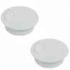 2x PASSE CABLE BUREAU DIAMETRE 80MM BLANC ROND ORDINATEUR PC FIL ELECTRIQUE -Aubaines sur les pièces de vélo 2x passe cable bureau diametre 80mm blanc rond ordinateur pc fil electrique