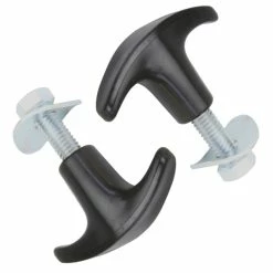 Plastique Et Acier 2x Vis De Mancheron Serrage Manuel Rapide Tête Plastique Acier Blocage Brancard Tondeuse Tracteur