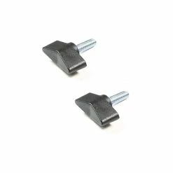 2X VIS PAPILLON TETE PLASTIQUE TIGE ACIER M4 M5 M6 MANCHERON BLOCAGE BRANCARD 4MM 5MM 6MM REGLAGE OREILLE