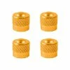 4x CAPUCHON DE VALVE SCHRADER ALUMINIUM JAUNE OR ANTI-POUSSIERE ROUE JANTE -Aubaines sur les pièces de vélo 4x capuchon de valve schrader aluminium jaune or anti poussiere roue jante