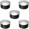 5x EMBOUT DE TUBE ROND RENTRANT PLASTIQUE CHROME ARGENT CHAISE MEUBLE DECORATIF -Aubaines sur les pièces de vélo 5x embout de tube rond rentrant plastique chrome argent chaise meuble decoratif