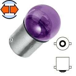 Verre Ampoule 12V 10W BA15S Violet