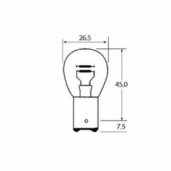 Verre Ampoule 12V 23/8W BAY15D S25 Transparent Voiture Moto Scooter -Aubaines sur les pièces de vélo ampoule 12v 23w 8w bay15d s25 transparent voiture moto scooter 1
