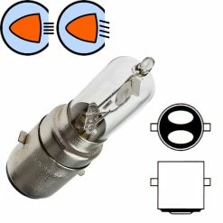 Verre AMPOULE 12V 35/35W H6 BA20D HALOGENE VOITURE MOTO MOBYLETTE SCOOTER FEU AVANT PROJECTEUR UNIVERSEL LAMPE PHARE CODE ECLAIRAGE