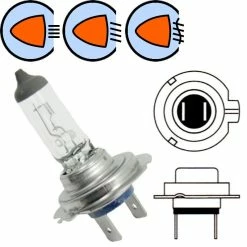 Verre Ampoule 12V 55W H7 PX26D