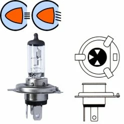 Verre Ampoule 12V 60/55W H4 P43T