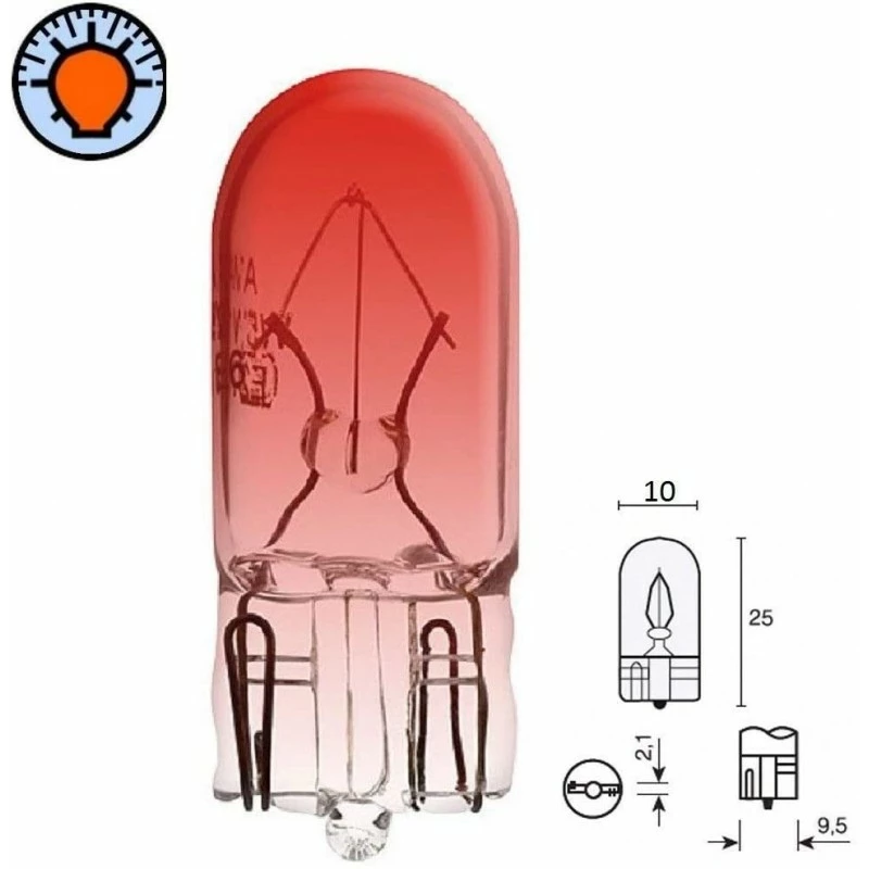 AMPOULE 24V 5W T10 ROUGE W2.1x9.5D W5W WEDGE VERRE VOITURE CAMION CLIGNOTANT TABLEAU DE BORD VOYANT FEU POSITION 3 AMPOULE 24V 5W T10 ROUGE W2.1x9.5D W5W WEDGE VERRE VOITURE CAMION CLIGNOTANT TABLEAU DE BORD VOYANT FEU POSITION