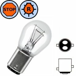 Verre Ampoule 6V 18/5W BAY15D Gros Globe