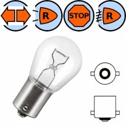 Verre Ampoule 6V 21W BA15S Gros Globe