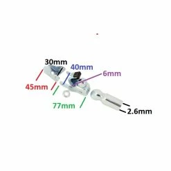 Acier Galvanisé Attelage Attache Pour Remorque De Vélo Fixation Collier Tige De Selle -Aubaines sur les pièces de vélo attelage attache pour remorque de velo fixation collier tige de selle 2