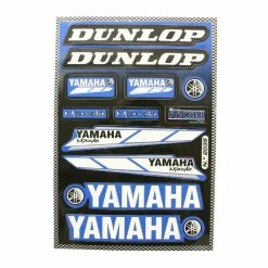 Autocollant Sticker DUNLOP YAMAHA Planche 22x33cm Assortiment