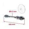 Acier Galvanisé AXE DE Roue Velo Universel 9.5x165 MM MOYEU Arriere Plein VTT Route BMX Fixie SINGLESPEED 9.5MM 165MM