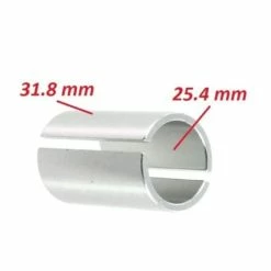 Aluminium Bague Ajustement Cintre 25.4MM A 31.8MM Adaptateur DE Potence Velo ENTRETOISE REDUCTEUR Plongeur 1 Pouce VTT