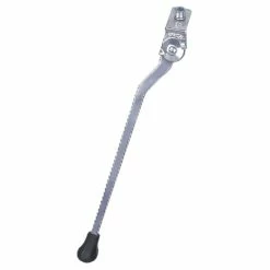 Béquille Latérale Aluminium Argent Vélo 12 à 29 Pouces à Recouper Fixation Centrale Vtt Vtc Ville