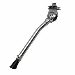 Acier Chromé Béquille Latérale Réglable Avec Plaque De Fixation Pour Vélo 20 à 28 Pouces Vtt Ville Vtc Adulte