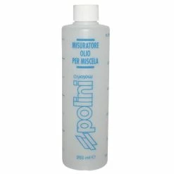 Plastique BIDON DOSEUR Huile 250ML POLINI RECUPERATEUR Fluide Essence Moteur Moto MOBYLETTE CYCLOMOTEUR Tondeuse MOTOCULTEUR