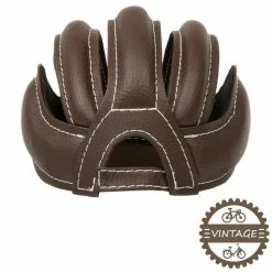 Simili Cuir Casquette "casque" Vintage à Boudins Marron 57 à 61 Cm -Aubaines sur les pièces de vélo casquette casque vintage a boudins marron 57 a 61 cm 2