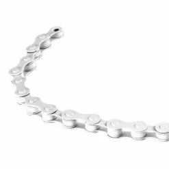 Recouvert D'une Couche De TEFLON Chaine 1/2x1/8" 112 Maillons Blanc Vélo BMX Single Speed Pignon Fixe Route