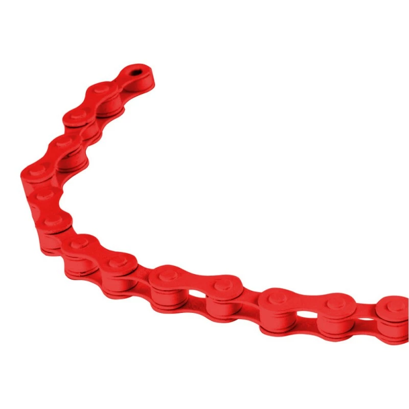 Recouvert D'une Couche De TEFLON Chaine 1/2x1/8" 112 Maillons Rouge Vélo BMX Single Speed Pignon Fixe Route 3 Recouvert D'une Couche De TEFLON Chaine 1/2x1/8" 112 Maillons Rouge Vélo BMX Single Speed Pignon Fixe Route