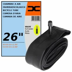 Butyle CHAMBRE A AIR VELO 26 X 1,50-2,00" (40/54-559) VALVE SCHRADER 35MM VTT ROUTE