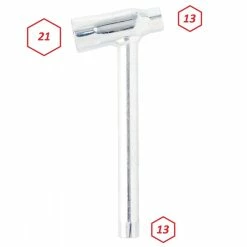 Clé à Bougie 21mm + 13mm + 13mm Hexagonale Vespa Piaggio 125 ET3 Scooter