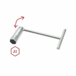 Clé à Bougie 21mm Hexagonale Articulée Mobylette Moto Scooter