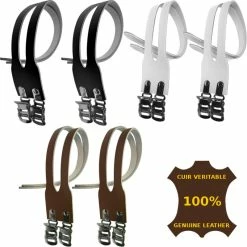 Courroie Double Marron Cuir Véritable (paire) Cale Pied Pédale Vélo Cycle Ville Route Vintage -Aubaines sur les pièces de vélo courroie double marron cuir veritable paire cale pied pedale velo cycle ville route vintage 1