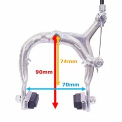 Aluminium Étrier De Frein Traditionnel Caliper Roue Avant Arrière 74-90mm Tirage Latéral Cycle Vintage Ville Course -Aubaines sur les pièces de vélo etrier de frein traditionnel caliper roue avant arriere 74 90mm tirage lateral cycle vintage ville course 7
