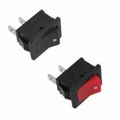 Interrupteur On / Off Plastique Universel Noir Ou Rouge