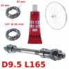 KIT AXE DE ROUE ARRIERE Ø 9.5mm Lg. 165mm GRAISSE ROULEMENT 2 KIT AXE DE ROUE ARRIERE Ø 9.5mm Lg. 165mm GRAISSE ROULEMENT -Aubaines sur les pièces de vélo kit axe de roue arriere o 95mm lg 165mm graisse roulement