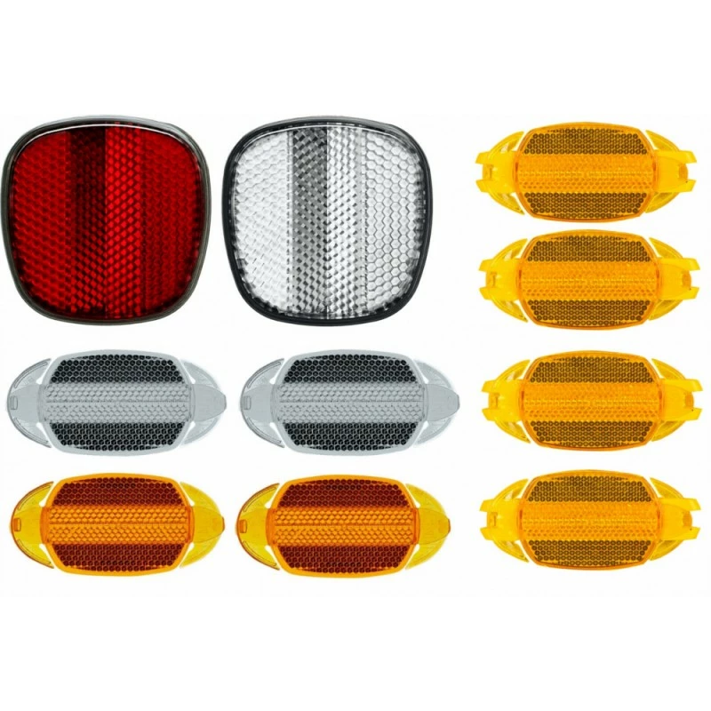 Plastique Kit Catadioptre Réflecteur Avant Arrière Dispositif Réfléchissant Roue Sécurité Vélo Cycle (10 Pcs) 3 Plastique Kit Catadioptre Réflecteur Avant Arrière Dispositif Réfléchissant Roue Sécurité Vélo Cycle (10 Pcs)