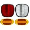 Plastique Kit Catadioptre Réflecteur Avant Arrière Dispositif Réfléchissant Roue Sécurité Vélo Cycle -Aubaines sur les pièces de vélo kit catadioptre reflecteur avant arriere dispositif reflechissant roue securite velo cycle 2