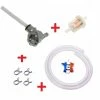 KIT ESSENCE DERBI SENDA GPR PIAGGIO PEUGEOT APRILIA : ROBINET DIAMETRE 15MM + COLLIER + DURITE + FILTRE MOTO SCOOTER -Aubaines sur les pièces de vélo kit essence derbi senda gpr piaggio peugeot aprilia robinet diametre 15mm collier durite filtre moto scooter